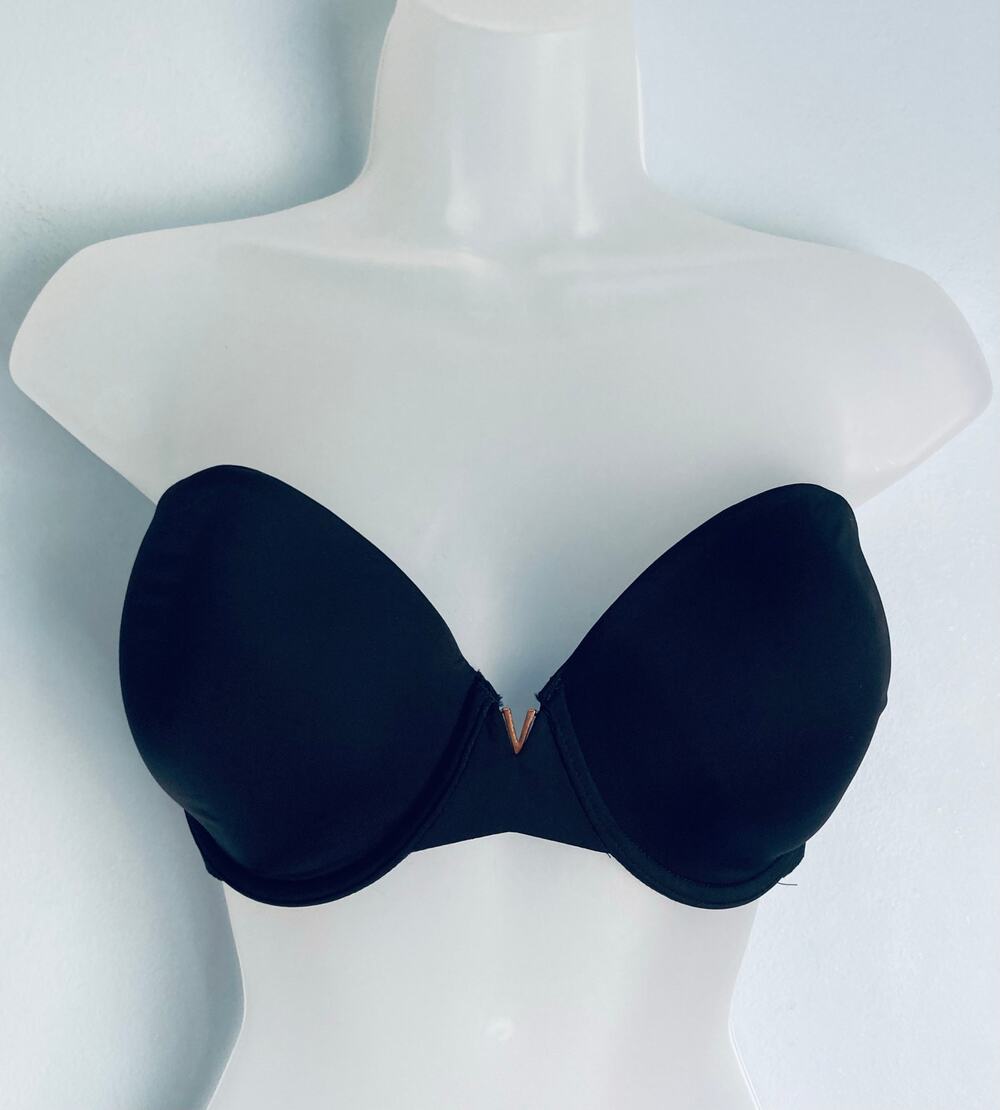 Victoria's Secret Strapless Bra 34DD Black NWOT